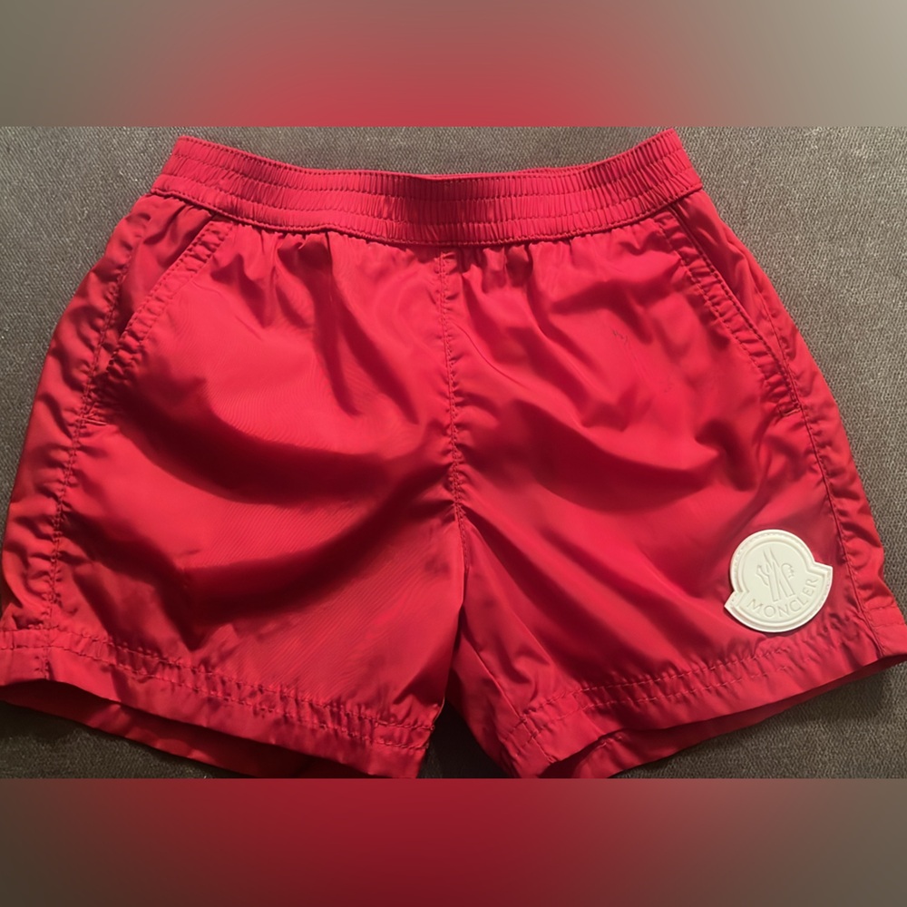 Kids Moncler Red Athletic Shorts 6-9 months w. TAGS/BAG Lightweight Quick-Drying